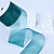 2"(50mm)Organza  Ribbon 4040 лента органза перламутровая 70 ярдов морская волна