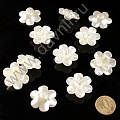 Полубусины под жемчуг "Ромашка"