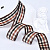 1"(25mm)Gingham Ribbon B001 лента тканевая в клетку 10 ярдов бежево-коричневая