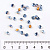 Стразы стекло в цапы 5 мм 15 гр голубые