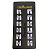 Мини зажим 10*6 мм со стразами "Прямоугольник" 12 шт сиреневый
