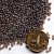 Бисер калиброванный 12/0 50 г гематитовый 528