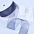 1-1/2"(38mm)Organza  Ribbon 3164лента органза перламутровая 70 ярдов тёмно серая