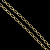 Цепочки родиевое покрытие 6.9*14.7 мм золото 1 м 223842 Korea