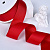 1-1/2"(38mm)Grosgrain ribbon 264 репсовая лента 23 ярда красная