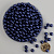 Бусины под жемчуг "Круг" d=6 мм 400 г темно-синие L37