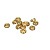 Разделитель рондель со стразами 3,6*7,8 мм 4 шт золото родиевое покрытие Korea 