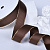 1"(25mm)Gold Metallic-Edge Grosgrain Ribbon 847 репсовая лента с золотым люрексом коричневая