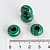 Подвески бублики натуральный малахит 14 мм 4 шт 263