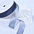 1"(25mm)Organza  Ribbon 3164 лента органза перламутровая 70 ярдов тёмно серая