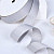 1"(25mm)Grosgrain ribbon 009 репсовая лента 23 ярда серая