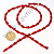 Бусины гранёные на леске "Конус" 54 см 8*4 мм 72 шт бордо
