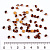 Стразы стекло в цапы 4 мм 15 гр коричневые