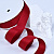 1"(25mm)Polyester Suede Ribbon 260 лента из полиэстеровой замши 19 ярдов бордовая