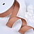 1"(25mm)Grosgrain ribbon 845 репсовая лента 23 ярда тёмно бежевая