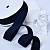 1"(25mm)Cotton Ribbon 370 хлопковая лента 19 ярдов тёмно синяя