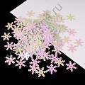 Пайетки пришивные "снежинка"