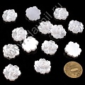 Полубусины под жемчуг клеевые  "Цветок"