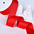 1-1/2"(38mm)Grosgrain ribbon 252 репсовая лента 23 ярда красная