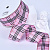 1-1/2"(38mm)Gingham Ribbon B005 лента тканевая в клетку 10 ярдов розовая