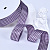 1"(25mm)Gingham Ribbon A014 лента тканевая в мелкую клетку 10 ярдов сиреневая