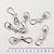 Карабин для сумок Овал  65*20 мм /никель 10 шт 