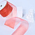 2"(50mm)Organza  Ribbon 1070 лента органза перламутровая 70 ярдов оранжевая