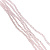 Бусины на леске стеклянные матовые граненые 3 мм 110 шт розовые 212