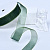 1"(25mm)Organza  Ribbon 4100 лента органза перламутровая 70 ярдов тёмно зелёная