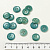 Пуговица 15 мм бирюзовая 50 шт