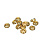 Разделитель рондель со стразами 3,6*7,8 мм 20 шт золото родиевое покрытие Korea