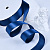 1"(25mm)Double Face Satin Ribbon 365 двухсторонняя сатиновая лента 10 ярдов тёмно синяя
