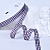 3/8"(9mm)Gingham Ribbon A049 лента тканевая мелкая клетка 10 ярдов фиолетовая