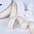 1"(25mm)Gold Metallic-Edge Grosgrain Ribbon 815 репсовая лента с золотым люрексом персиковая