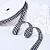 3/8"(9mm)Gingham Ribbon A054 лента тканевая мелкая клетка 10 ярдов чёрная