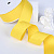 1-1/2"(38mm)Twill Ribbon 645 саржевая лента 15 ярдов жёлтая