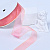 1"(25mm)Organza  Ribbon 1062 лента органза перламутровая 70 ярдов розовая