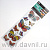 Бабочки декоративные 5D на липучке 99F08 9 шт. цветные 14/8