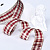 1"(25mm)Gingham Ribbon A402 лента тканевая в крупную клетку 10 ярдов бежево-бордовая 