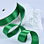 1"(25mm)Double Face Satin Ribbon 580 двухсторонняя сатиновая лента 10 ярдов зелёная