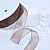 1"(25mm)Organza  Ribbon 6256 лента органза перламутровая 70 ярдов коричневая