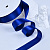 1"(25mm)Single Face Satin Ribbon 329 односторонняя сатиновая лента 10 ярдов синяя