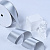 1 1/2"(38mm)Double Face Satin Ribbon 009 двухсторонняя сатиновая лента 10 ярдов серая