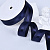 1"(25mm) Grosgrain edge satin Ribbon 330 репсовая лента с сатином 23 ярда тёмно синяя